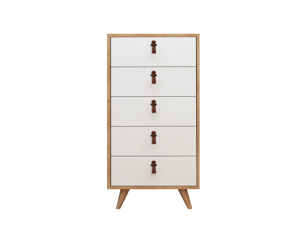 Houten kist "Frenzu" - 50 x 40 x 103 cm - Wit