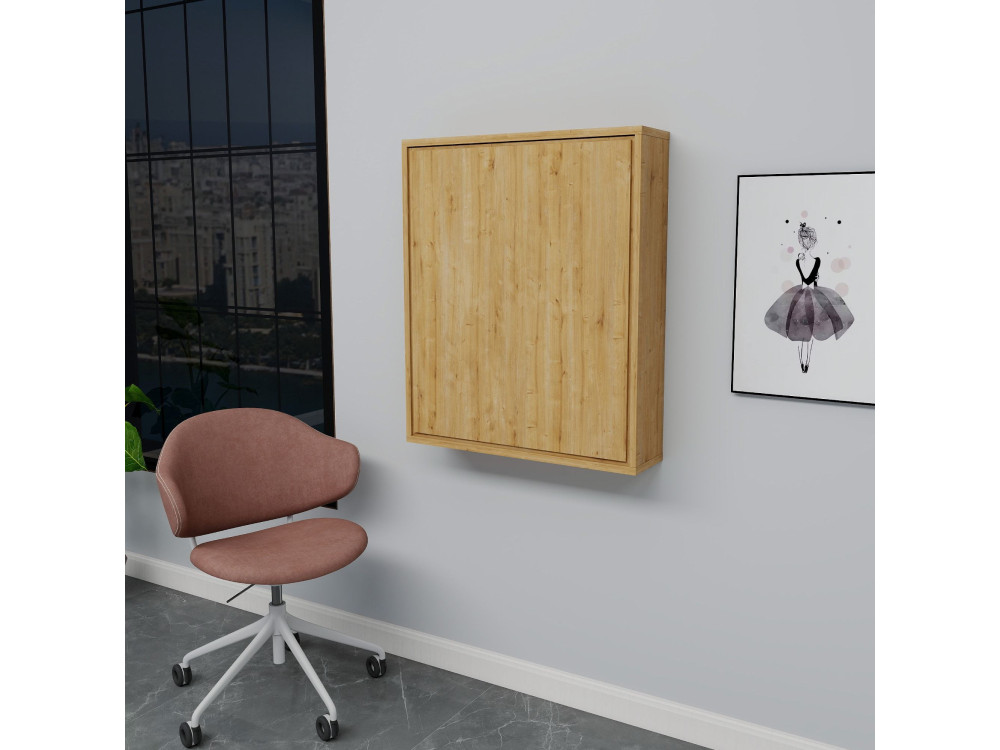 Houten make-up tafel "Sedir" - 90 x 59 x 74 cm - Beige