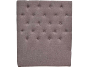 Hoofdbord bed gecapitonneerd "Déco" - 99 cm - Taupe - grijs bruin - Stoffen