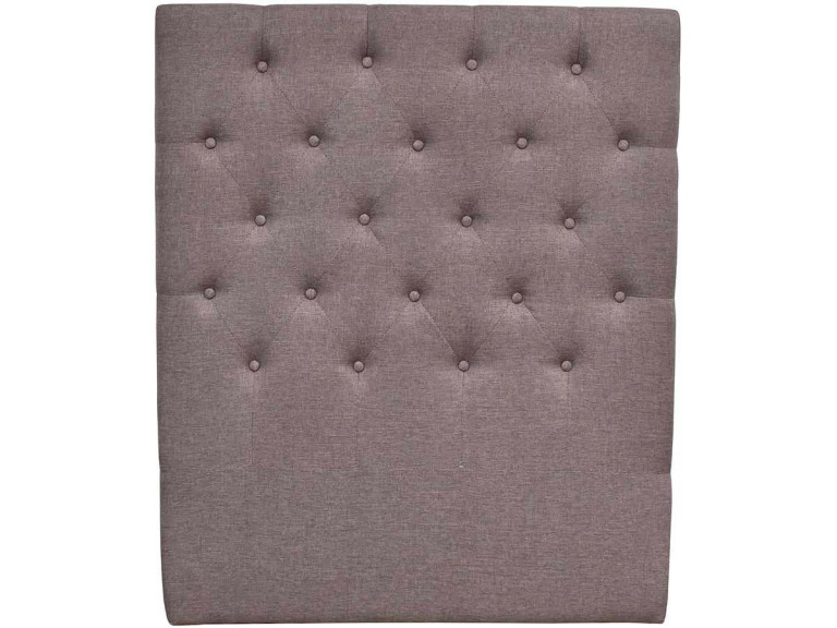 Hoofdbord bed gecapitonneerd "Déco" - 99 cm - Taupe - grijs bruin - Stoffen