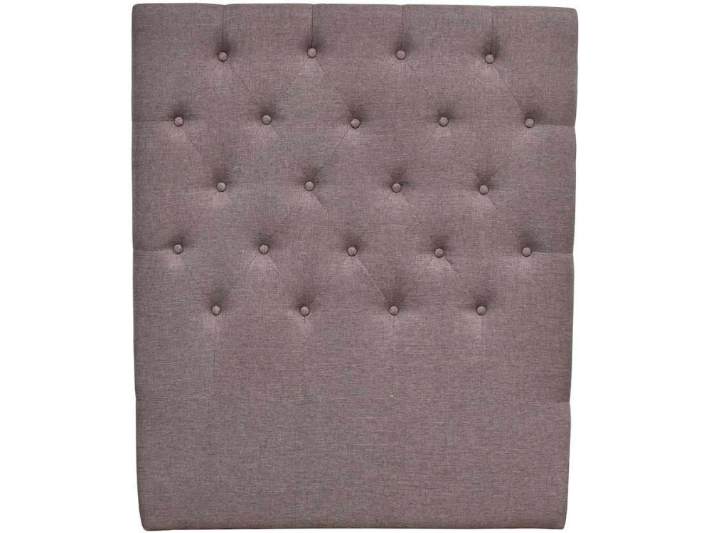 Hoofdbord bed gecapitonneerd "Déco" - 99 cm - Taupe - grijs bruin - Stoffen