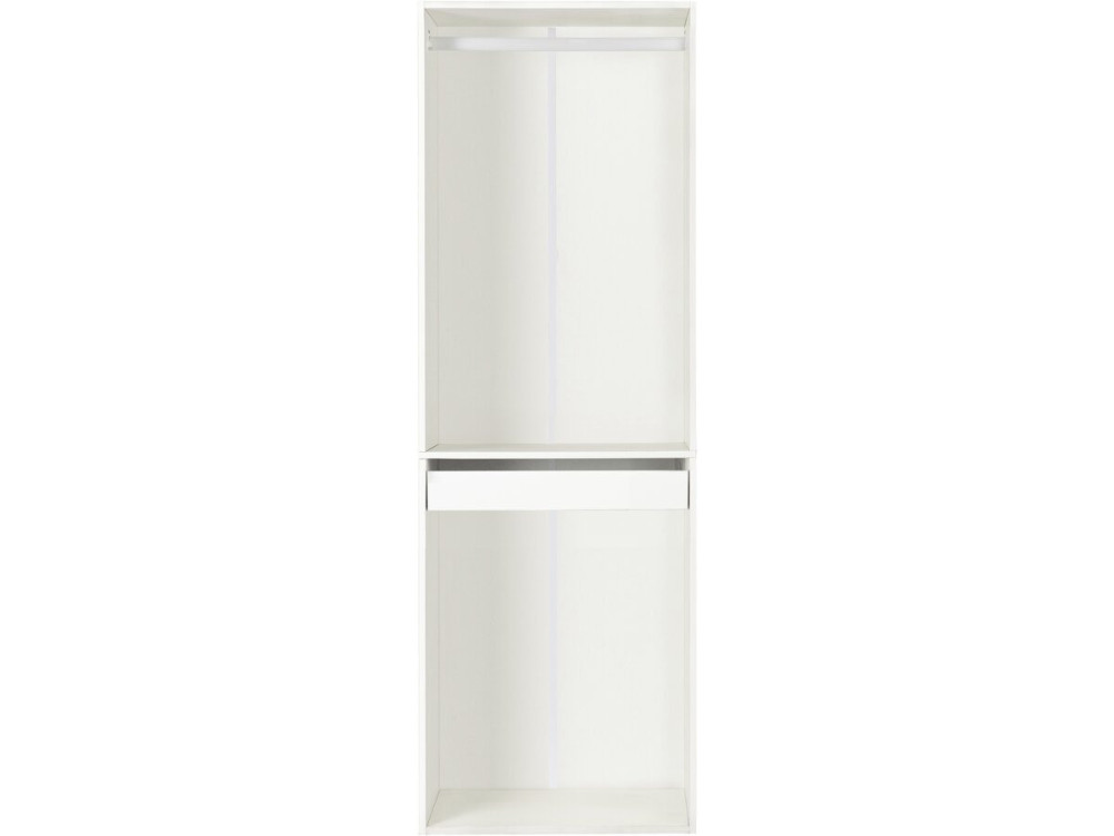 Opera" kledingkast met hangruimte en broekenrek - 60 x 45 x 180 cm - Wit