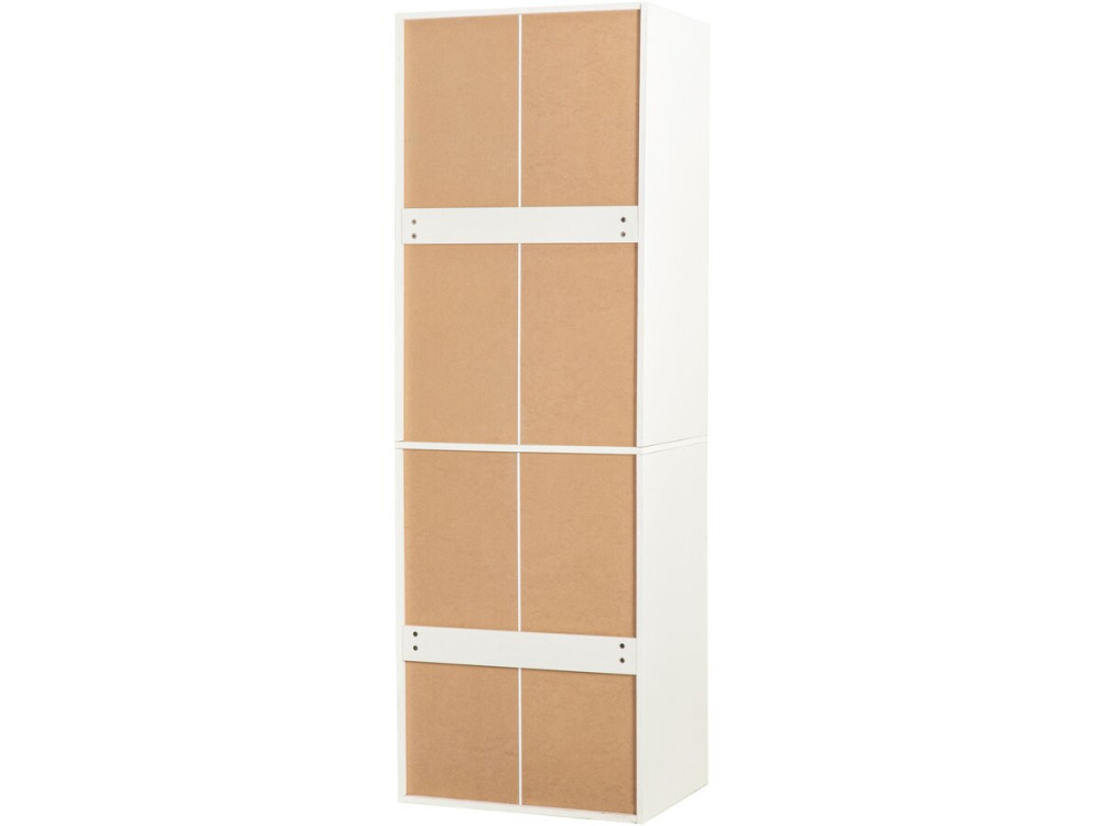 Opera" kledingkast met hangruimte en broekenrek - 60 x 45 x 180 cm - Wit