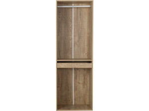 Kledingkast "Opéra" met hangruimte en broekenrek - 60 x 45 x 180 cm - Beige