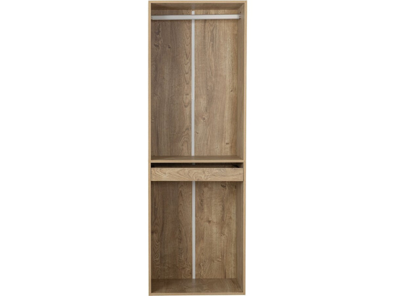 Kledingkast "Opéra" met hangruimte en broekenrek - 60 x 45 x 180 cm - Beige