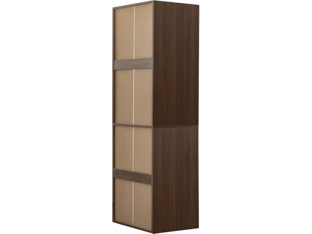 Kledingkast "Opéra" met hangruimte - 60 x 45 x 180 cm - Bruin