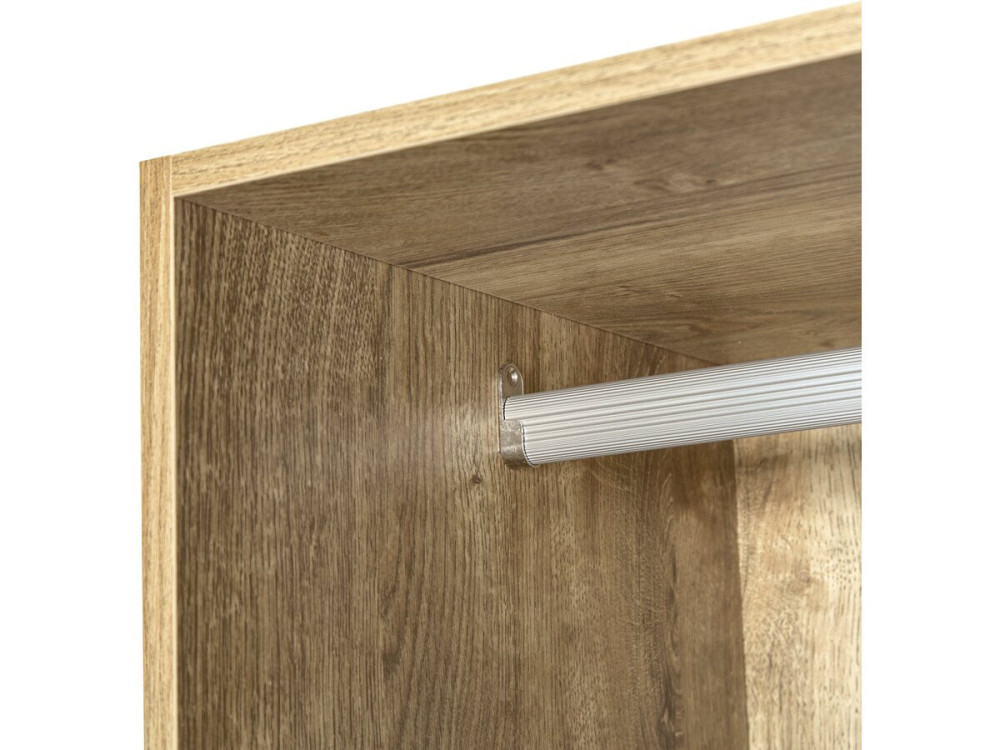Kledingkast "Opéra" met 4 laden en 1 hangruimte - 80 x 45 x 180 cm - Beige