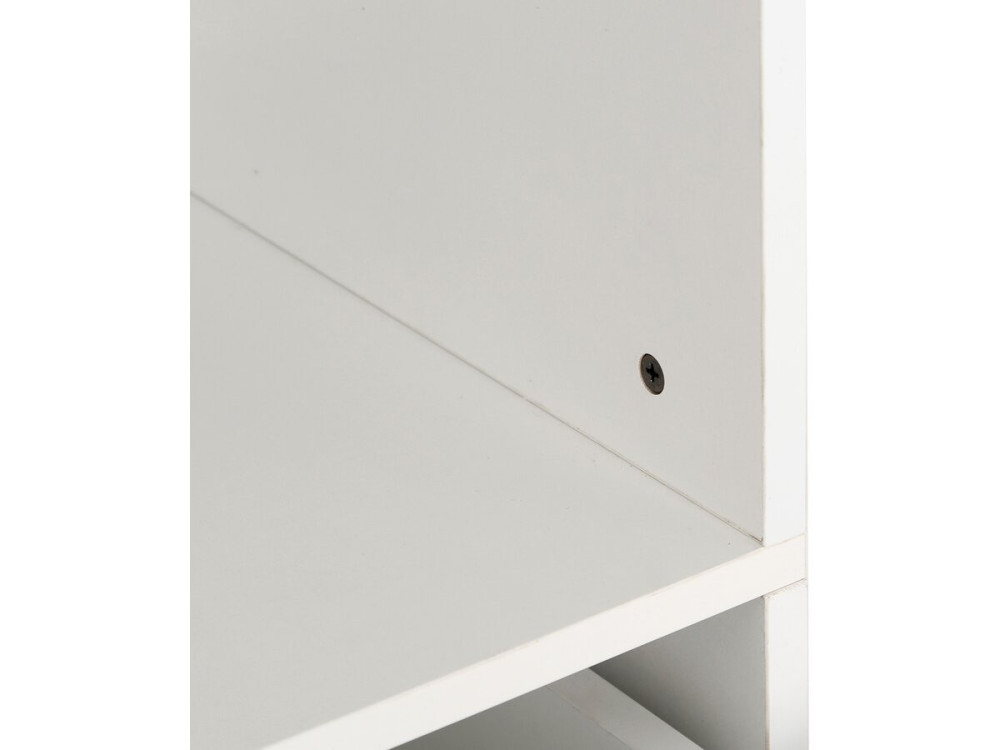 Kledingkast "Opéra" met 5 laden en 2 legplanken - 60 x 45 x 180 cm - Wit