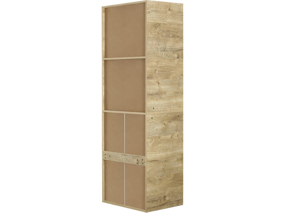 Kledingkast "Opéra" met 5 laden en 2 legplanken - 60 x 45 x 180 cm - Beige