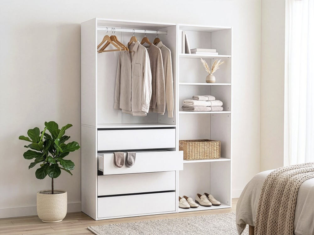 Opera" modulaire verkleedset - 2 eenheden - Wit