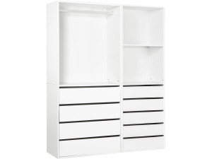 Opera" modulaire verkleedset - 2 eenheden - Wit