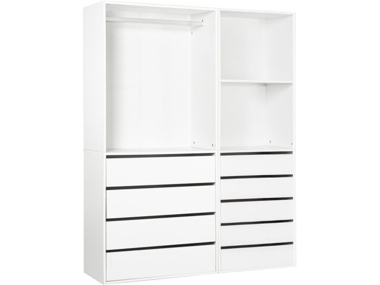 Opera" modulaire verkleedset - 2 eenheden - Wit