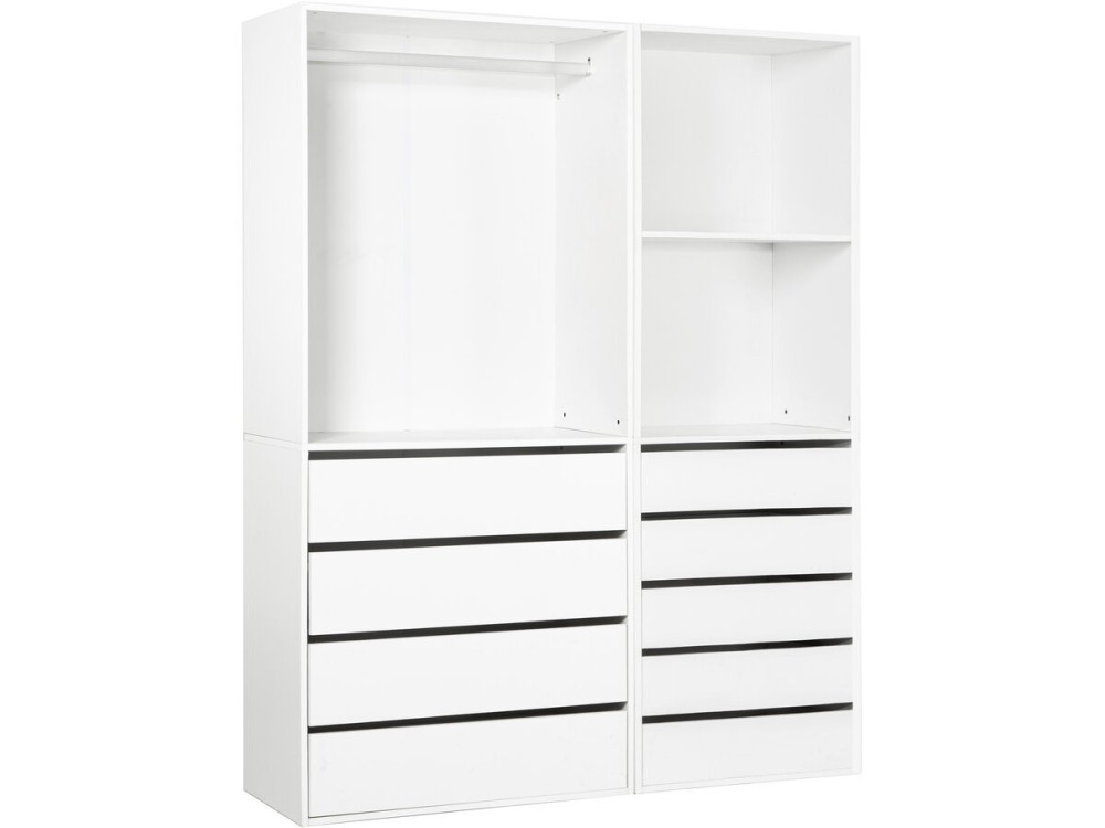 Opera" modulaire verkleedset - 2 eenheden - Wit