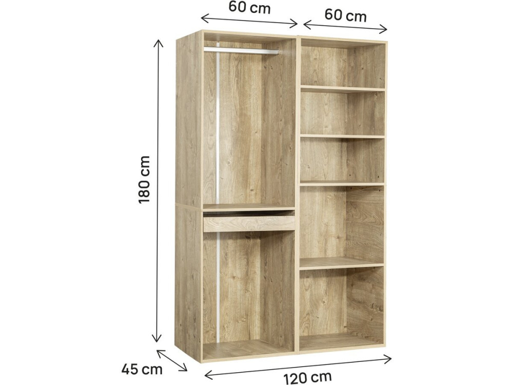 Opera" modulaire verkleedset - 2 eenheden - Beige