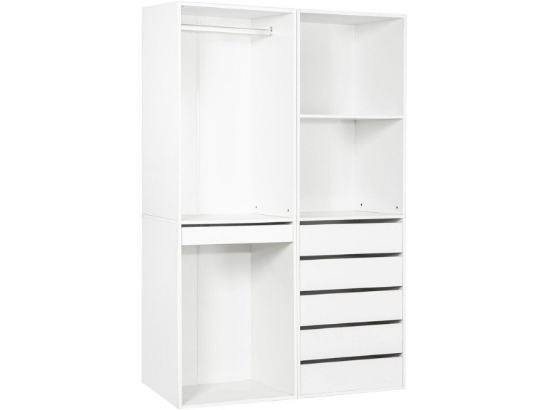 Opera" modulaire verkleedset - 2 eenheden - Wit