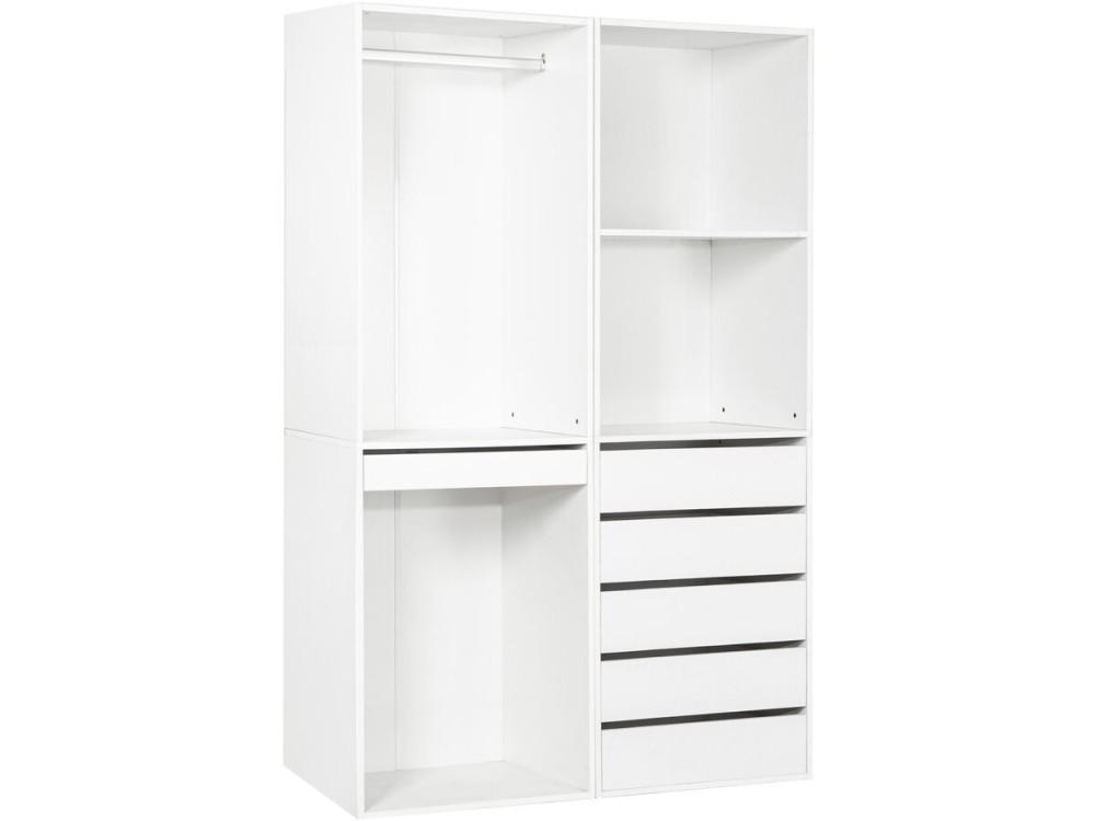 Opera" modulaire verkleedset - 2 eenheden - Wit