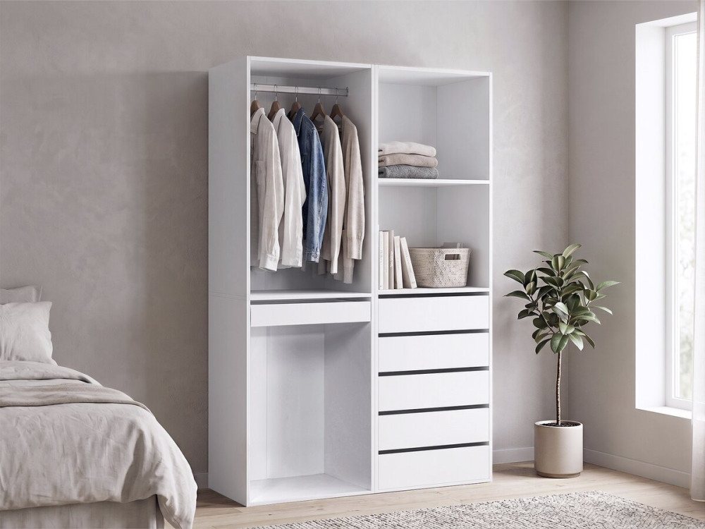 Opera" modulaire verkleedset - 2 eenheden - Wit