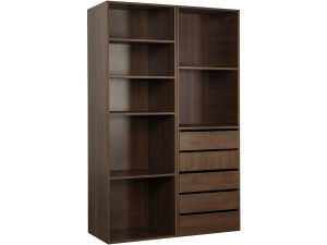 Opera" modulaire verkleedset - 2 eenheden - Bruin