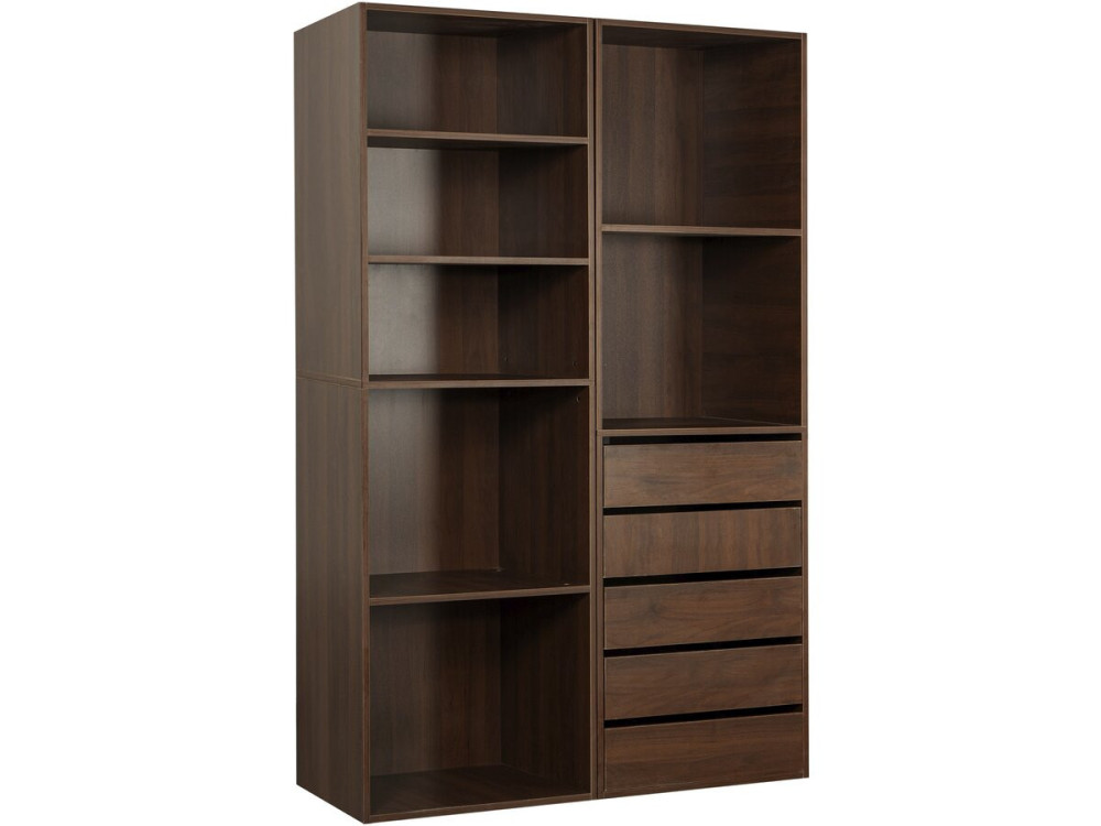 Opera" modulaire verkleedset - 2 eenheden - Bruin