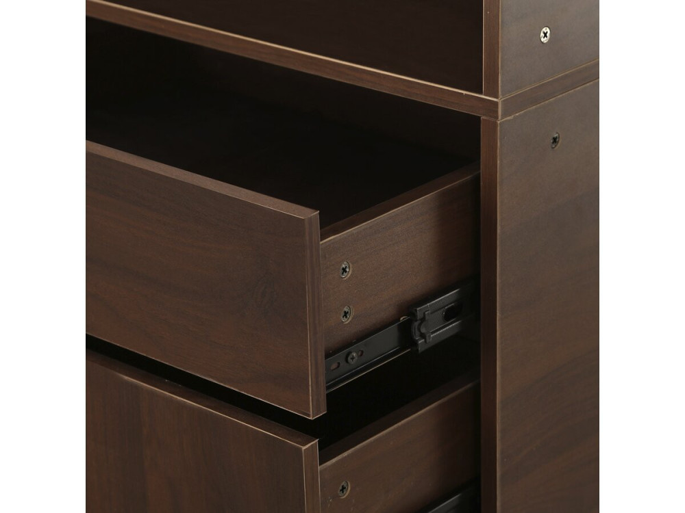 Opera" modulaire verkleedset - 2 eenheden - Bruin