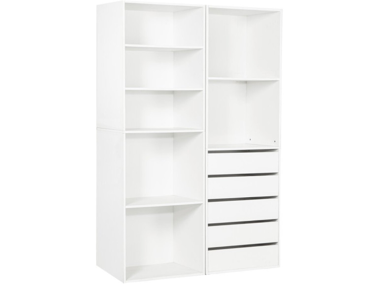 Opera" modulaire verkleedset - 2 eenheden - Wit