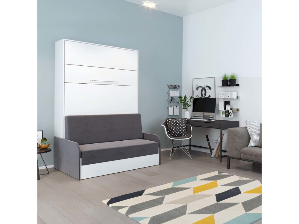KYM SOFA 3" opklapbed - 140 x 200 cm - Wit