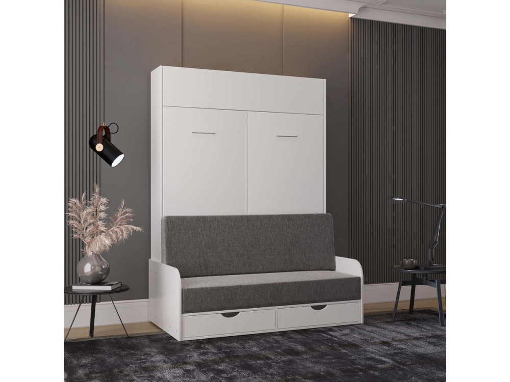 NYD SOFA 5" opklapbed - 140 x 200 cm - Wit