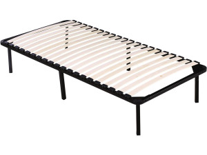 Lattenbodem met frame + poten voor matras 90 x 190 cm - 20 latten