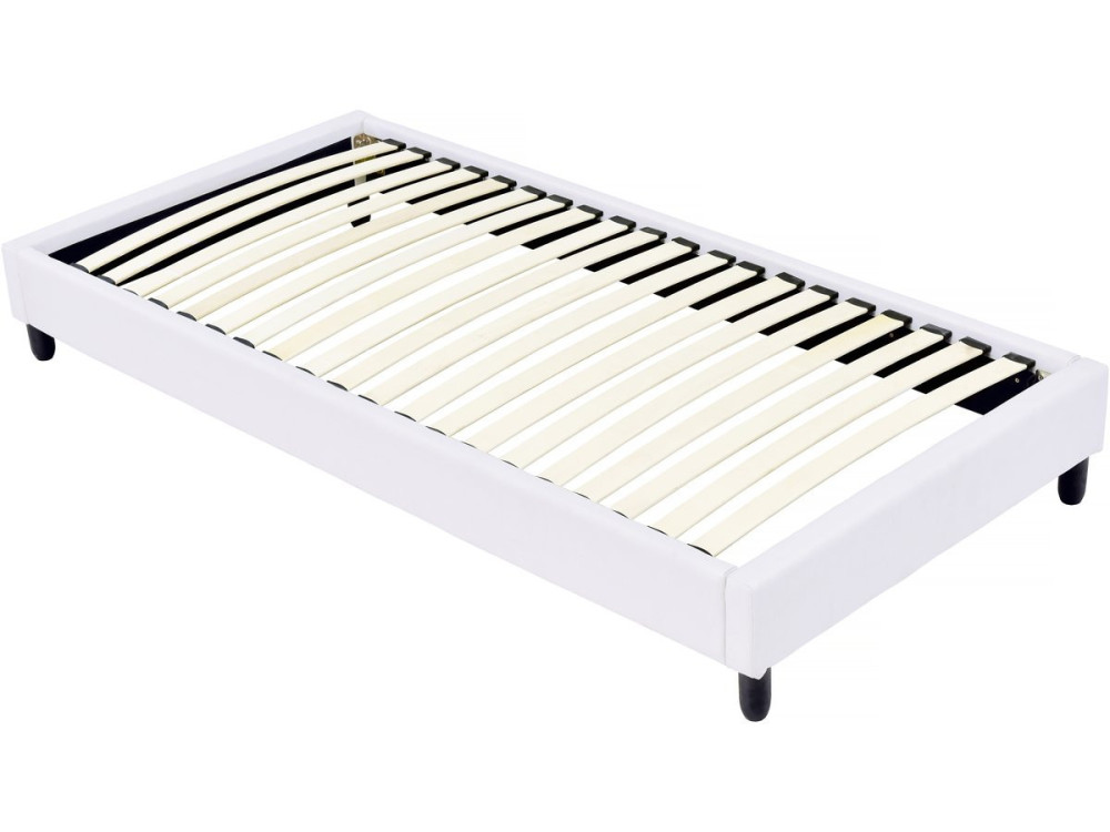 Bed bedframe met lattenbodem - 90 x 190 cm - 20 latten - Wit