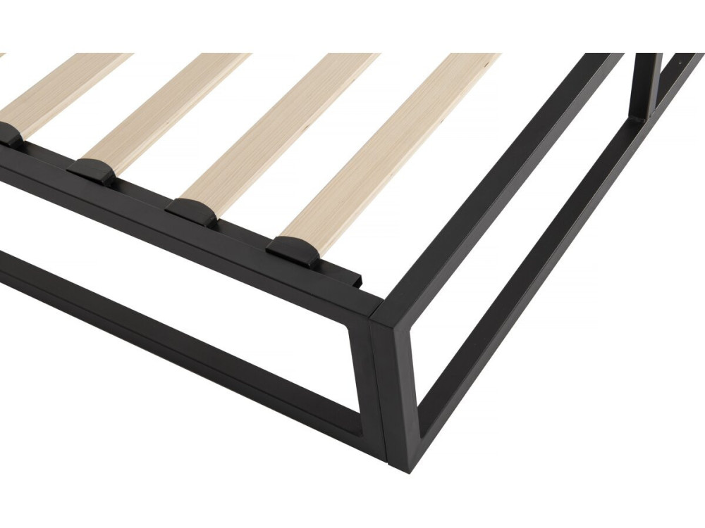 Tweepersoonsbed bedframe bed metaal 160 x 200 cm - Zwart