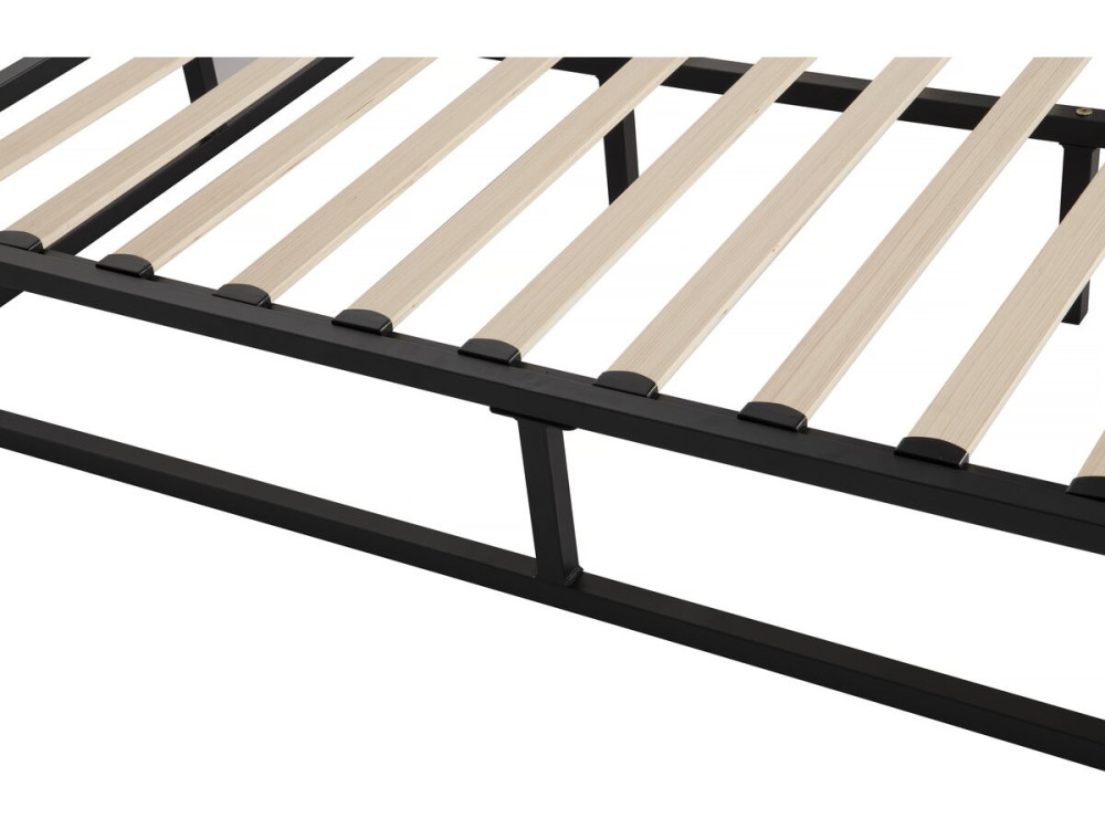 Tweepersoonsbed bedframe bed metaal 160 x 200 cm - Zwart