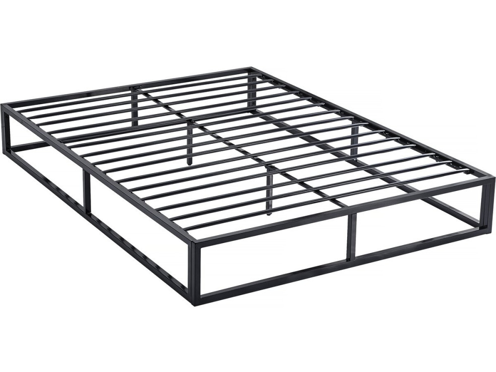 Tweepersoonsbed bedframe bed metaal 140 x 190 cm - Zwart