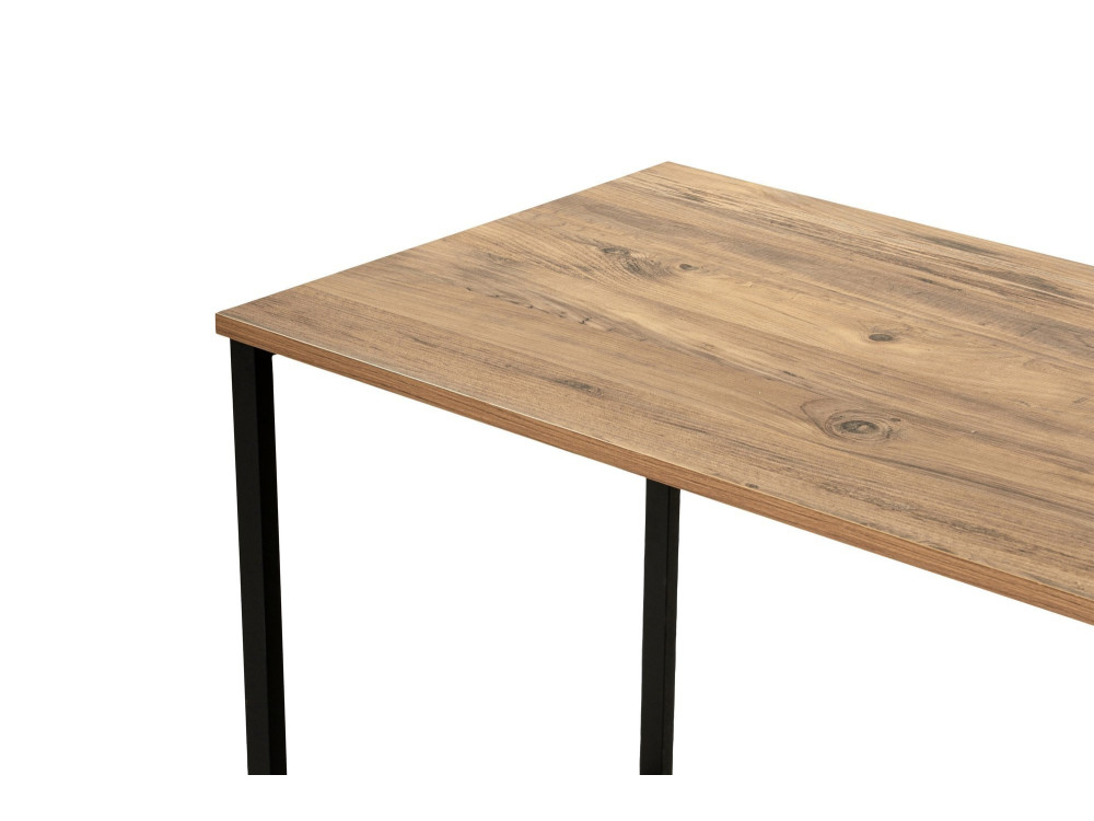Bureau met twee bedden - 240 x 60 x 74 cm - Atlantic PineZwart