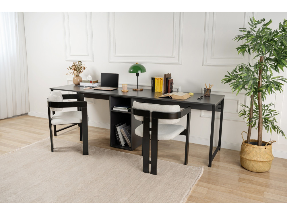 Twin Bureau - 240 x 60 x 74 cm - AntracietZwart