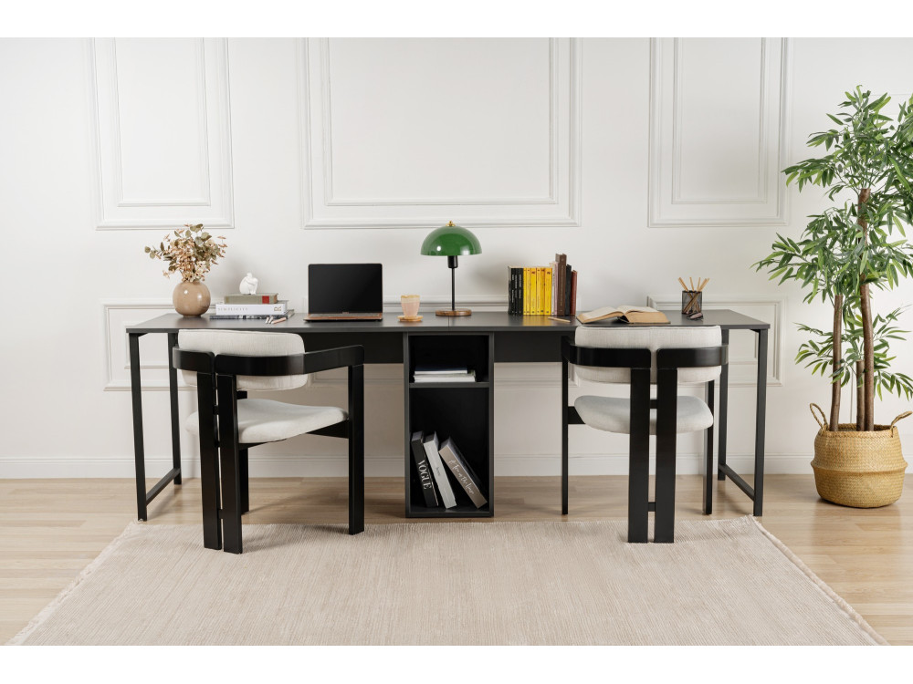 Twin Bureau - 240 x 60 x 74 cm - AntracietZwart