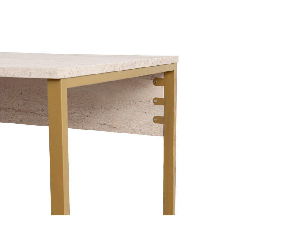Bureau met twee stoelen - 240 x 60 x 74 cm - TravertinOr