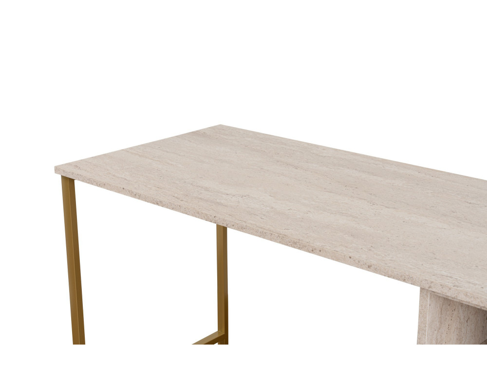 Bureau met twee stoelen - 240 x 60 x 74 cm - TravertinOr