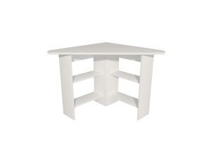 Houten hoekbureau - 80 x 80 x 73 cm - Wit