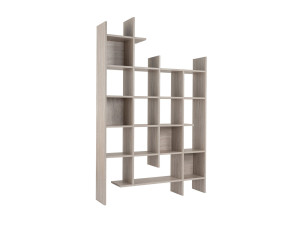 Houten boekenkast "Manco" - 122 x 25 x 188 cm - Travertin