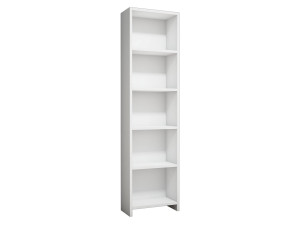 Houten boekenkast "Barkin" - 40 x 19 x 150 cm - Wit