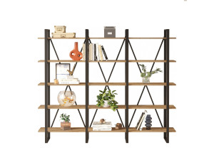 Houten boekenkast ML4 - 219 x 34 x 180 cm - Atlantisch grenen