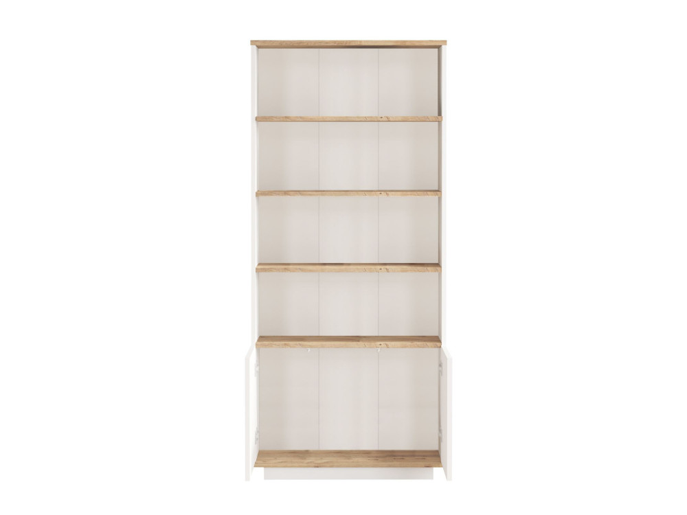 Houten boekenkast FR16 - 75 x 26 x 168 cm - Atlantic pineWit