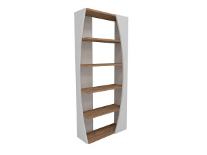 Houten boekenkast "Selge" - 63 x 23 x 150 cm - Atlantic PineWit