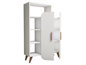 Houten stelling "Form" - 90 x 32 x 132 cm - Wit