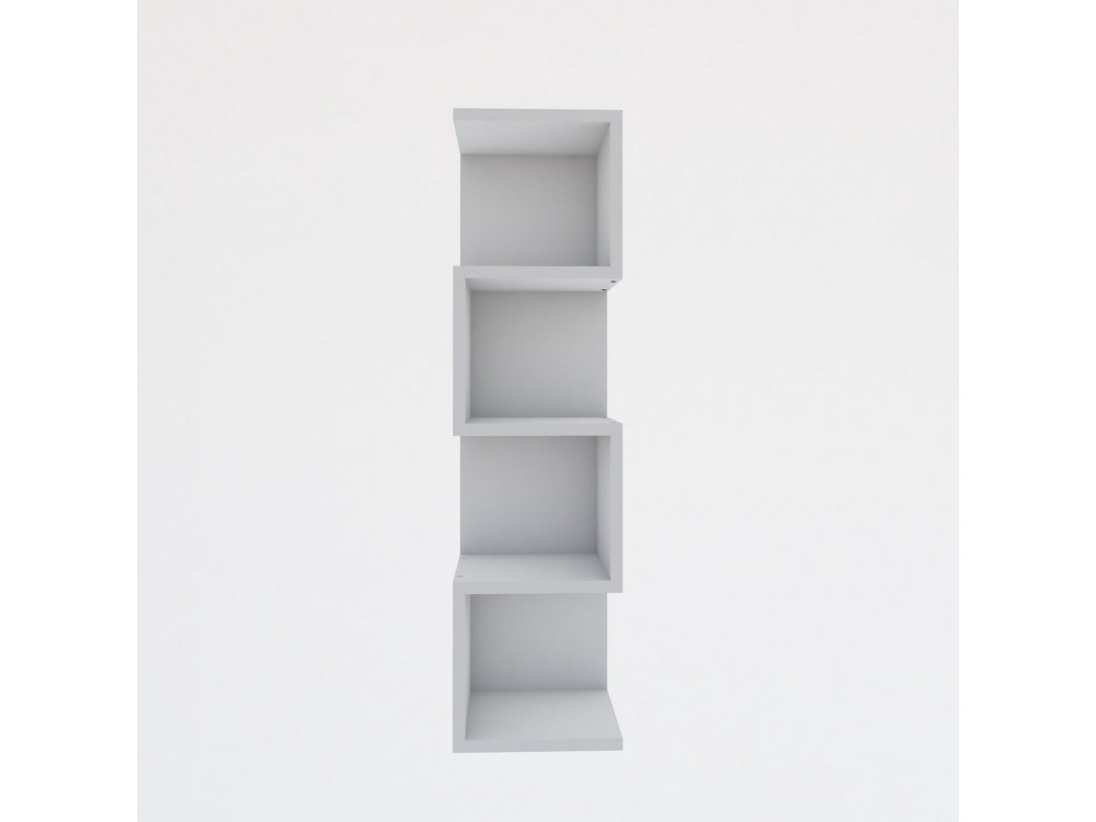 Houten boekenkast "Alin" - 27 x 25 x 95 cm - Wit