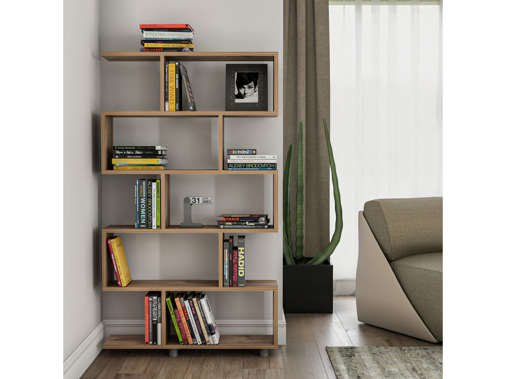 Houten boekenkast "Elif" - 90 x 20 x 156 cm - Grenen
