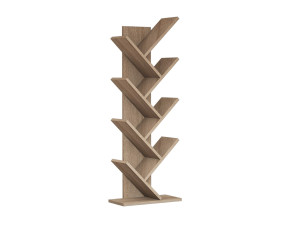 Houten boekenkast "Hitit" 46 x 22 x 128.5 cm - Notelaar