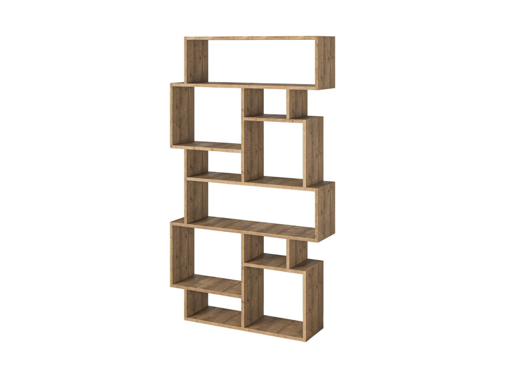 Houten boekenkast "Karmato" - 96 x 25 x 168 cm - Bruin