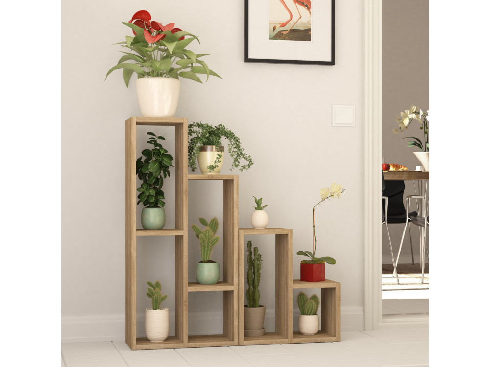 Houten boekenkast "Sule" - 42 x 20 x 89 cm - Eik