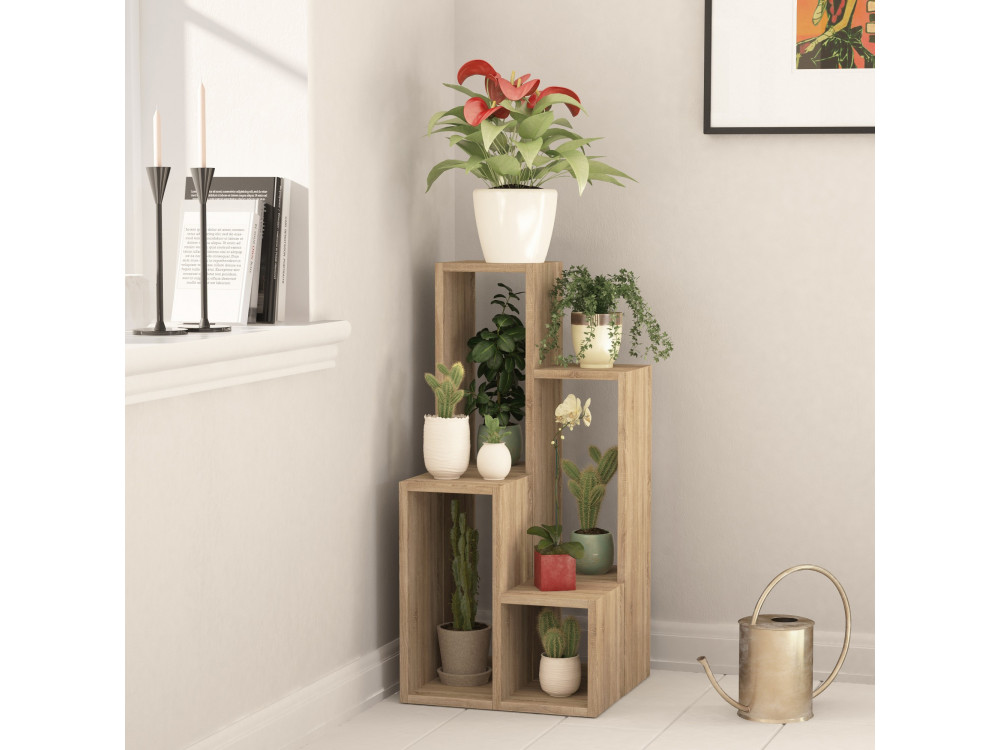 Houten boekenkast "Sule" - 42 x 20 x 89 cm - Eik
